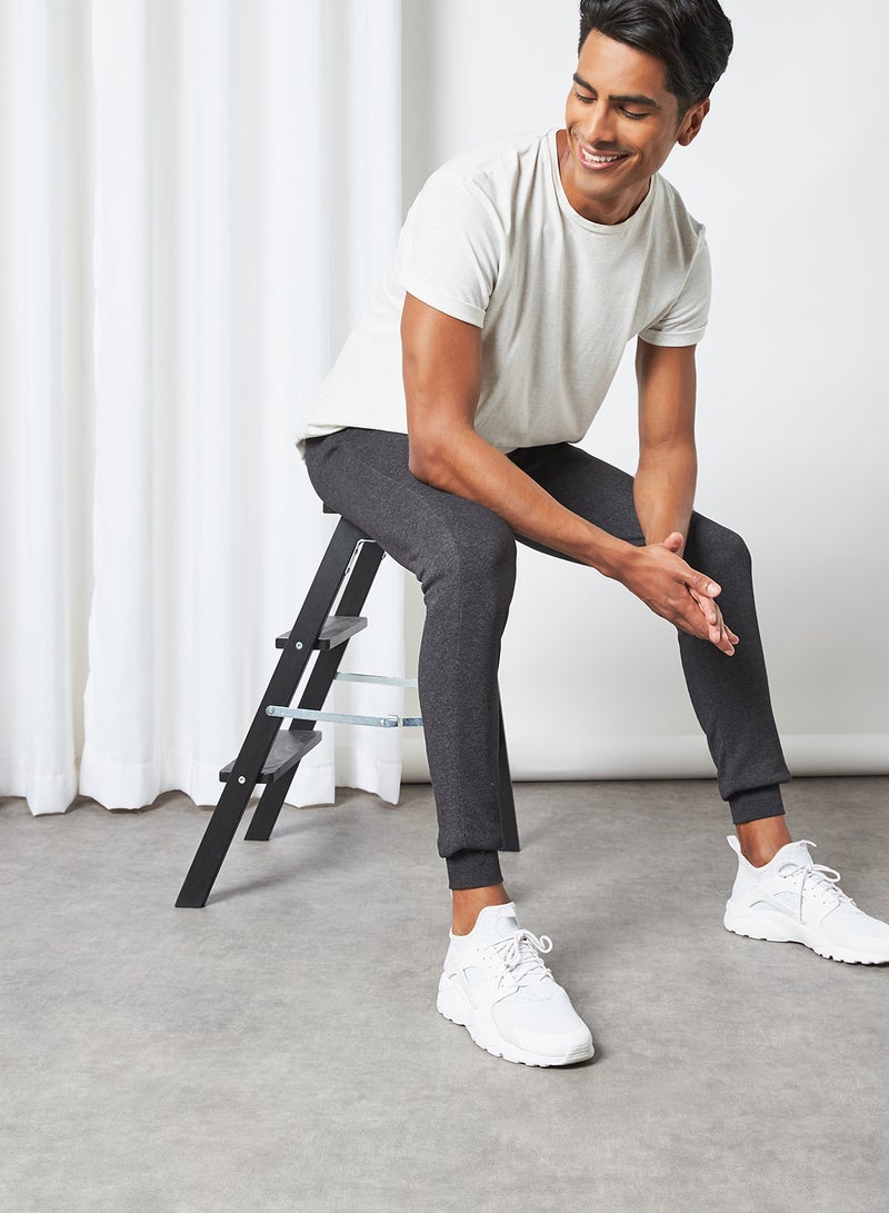 BRAVE SOUL Basic Sweatpants Dark Charcoal Marl  - Image 3