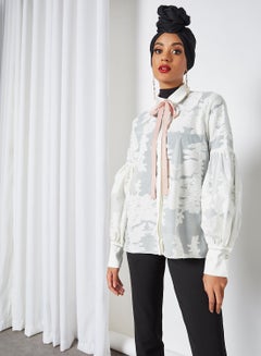 Invitation Bishop Sleeve Blouse Ivory
