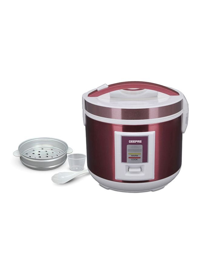 Multifunctional Automatic Rice Cooker with Stainless Steel Body & Non-Stick Inner Pot 1.5 L 708 W GRC4328N Red - v1607774374/N11043866A_5