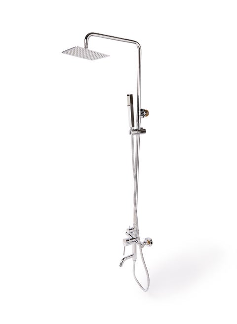 Two Function In Wall Mounted Shower Set Silver