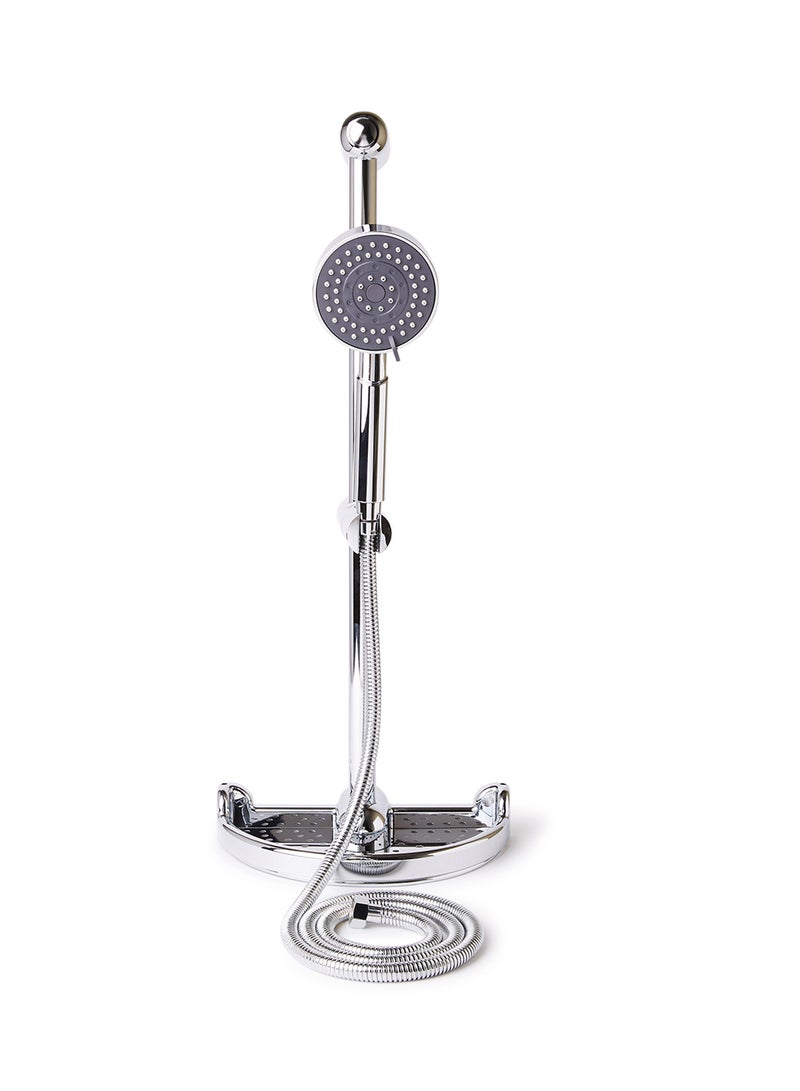 fashionhome - Hand System Rain Filter Shower Set Silver - Image 1