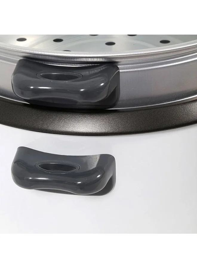 بلاك اند ديكر قدر طهي لكأس واحد من الأرز 2.8 L 1100 W RC2850-B5 أبيض / أسود / فضي