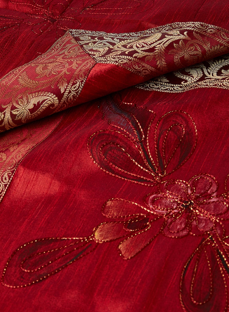 Ikras Table Cloth Set Red - Image 2