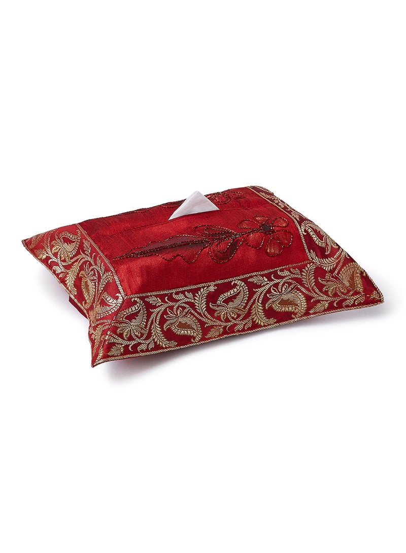 Ikras Table Cloth Set Red - Image 3