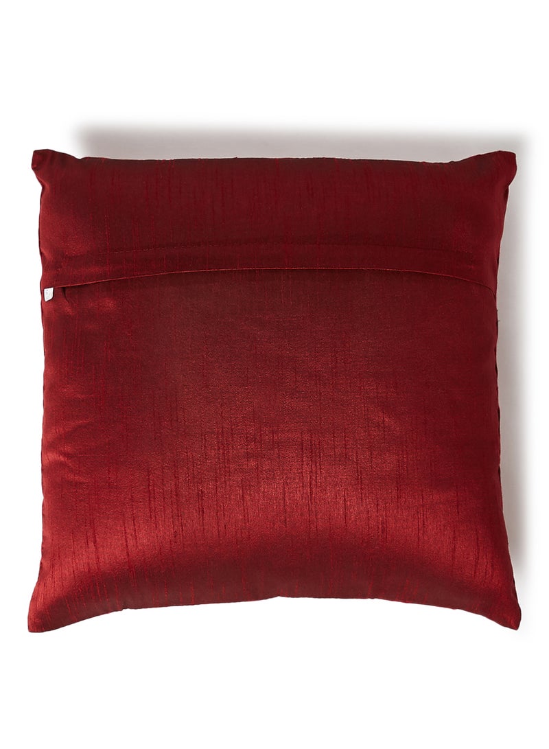 Ikras Decorative Cushion Cover Red/Beige 40x40cm - Image 2