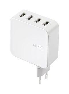 Moshi 4-Port USB Wall Charger Adapter White  - Image 1