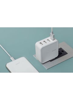 Moshi 4-Port USB Wall Charger Adapter White  - Image 4