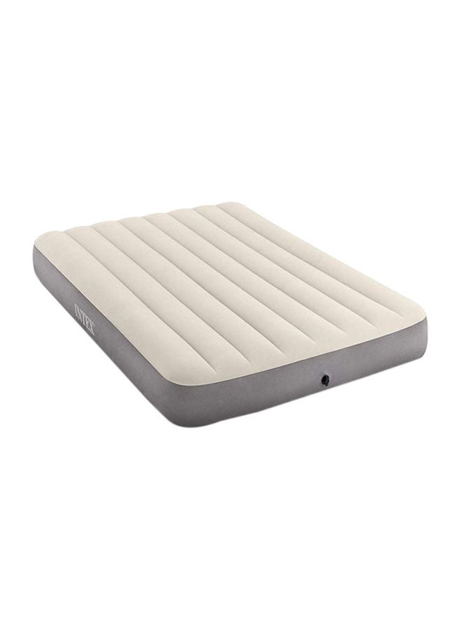 INTEX Durabeam Deluxe Air Bed White/Grey 190.5 x 137.1cm  - Image 1