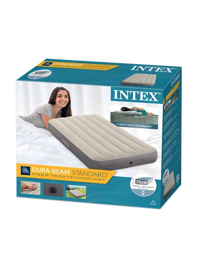 INTEX Durabeam Deluxe Air Bed White/Grey 190.5 x 137.1cm  - Image 4