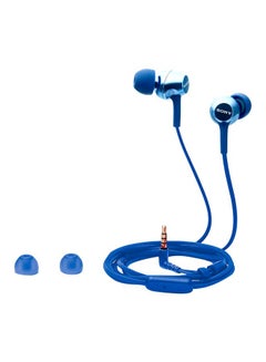 Sony MDR - EX255AP In-Ear Subwoofer Mobile Phone Line Control Earphones Blue  - Image 1