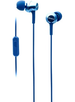 Sony MDR - EX255AP In-Ear Subwoofer Mobile Phone Line Control Earphones Blue  - Image 2