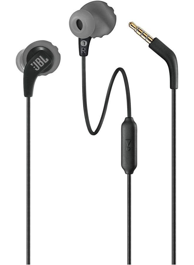 جي بي إل سماعة أذن داخلية إنديورنس ران بصوت ستيريو مناسبة لجميع الأجهزة ومضادة للماء بمعيار IPX5 ومزودة بميكروفون أسود - Image 2