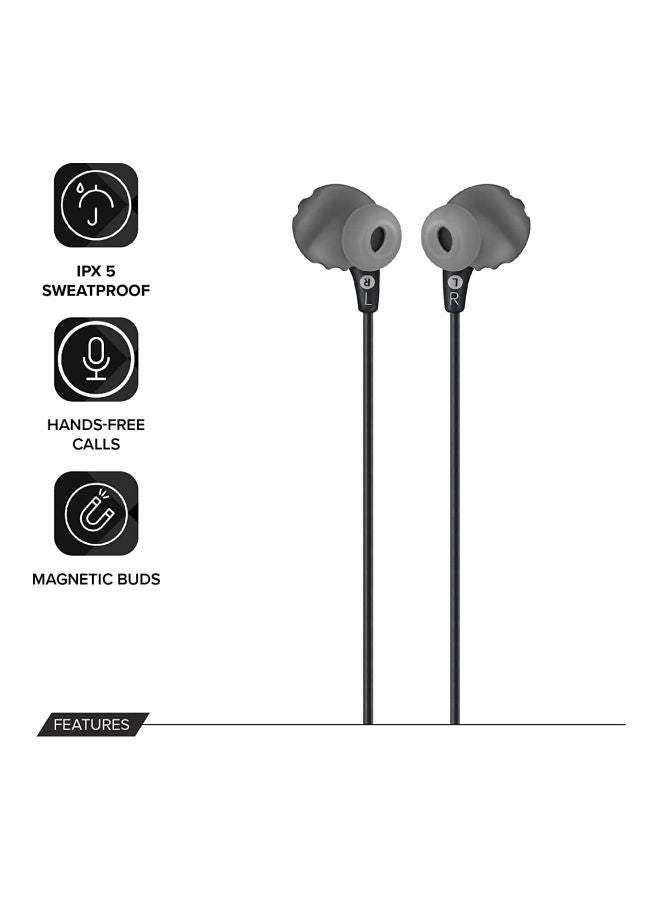 جي بي إل سماعة أذن داخلية إنديورنس ران بصوت ستيريو مناسبة لجميع الأجهزة ومضادة للماء بمعيار IPX5 ومزودة بميكروفون أسود - Image 5