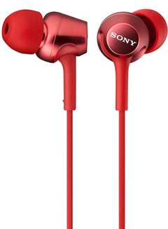 Sony MDR - EX255AP In-Ear Subwoofer Mobile Phone Line Control Earphones Red  - Image 2