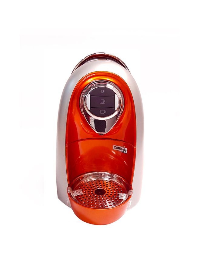 Caffitaly - Capsule System Espresso Machine 1.2 L S04 Orange/Silver/Clear - Image 1