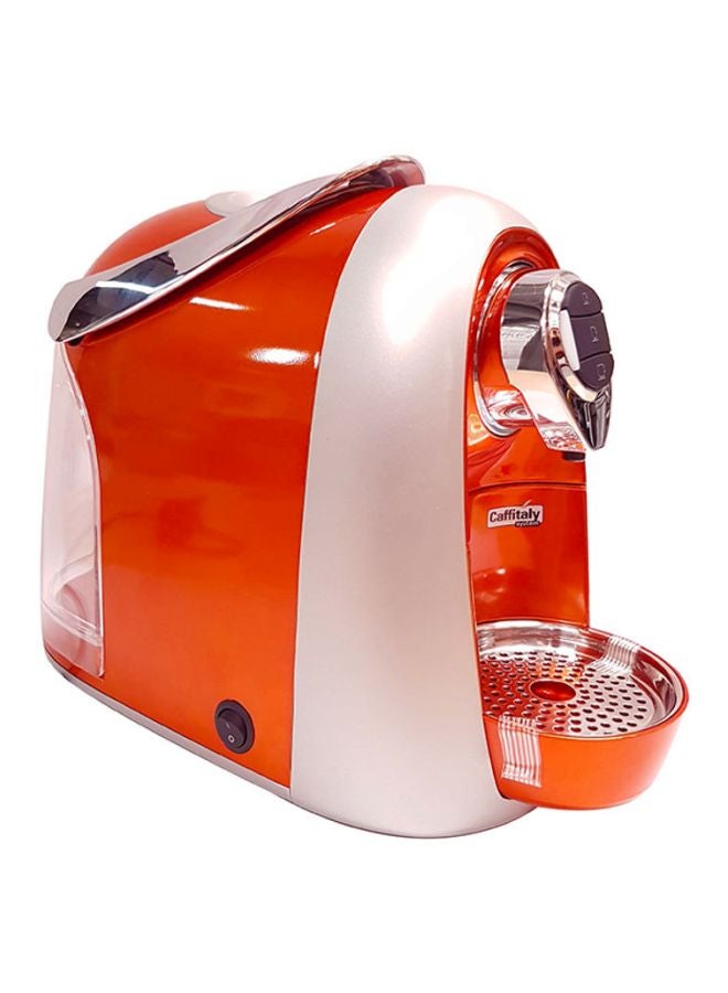 Caffitaly - Capsule System Espresso Machine 1.2 L S04 Orange/Silver/Clear - Image 1