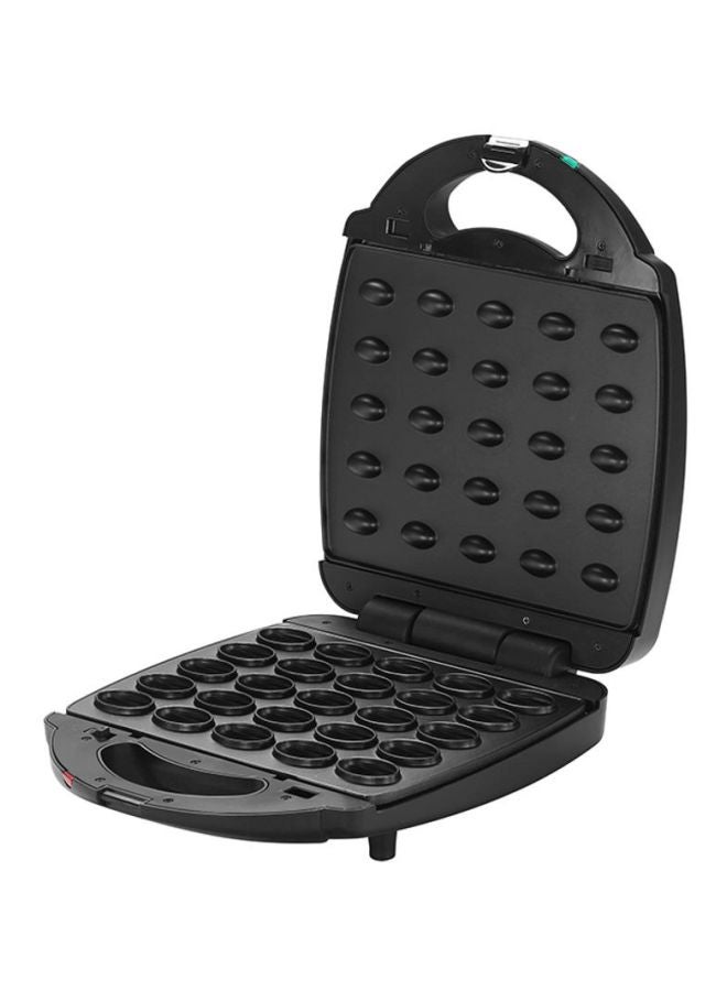 GEEPAS - 25-Piece Non-Stick Doughnut Maker - Portable Double-Sided Heating, Doughnut Maker, Ideal for Parties, Breakfast, Snacks, Outings & more 1400.0 W GNM6158 Black - Image 1