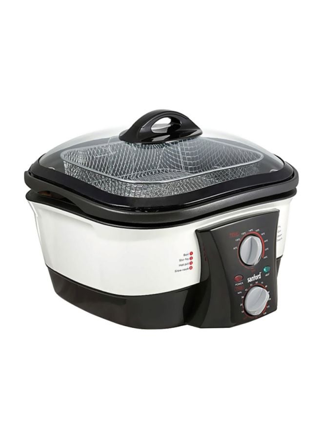 سانفورد مقلاة كهربائية عميقة بسعة 5 لتر وبقدرة 1500 وات 5.0 L 1500.0 W SF3250MMC BS أسود/ أبيض  - Image 3