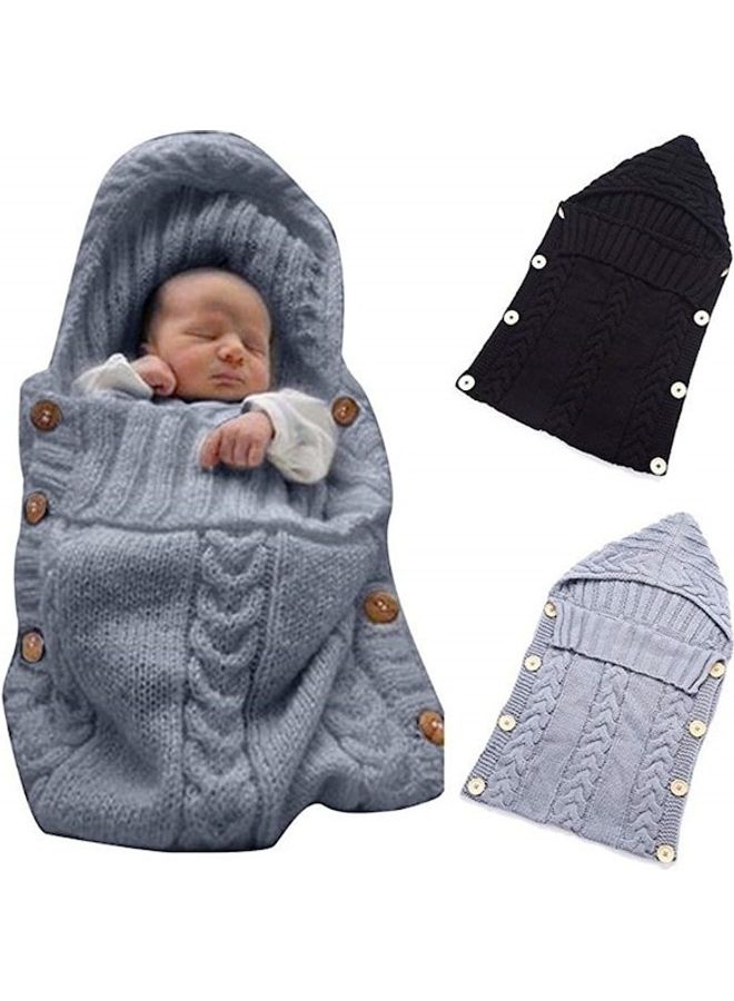 Comfy Soft Hoody Knitted Baby's Sleeping Bag - Image 4