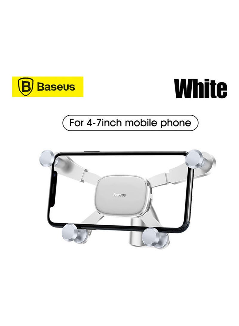 Baseus Universal Smartphone Car Mount Phone Holder White  - Image 1