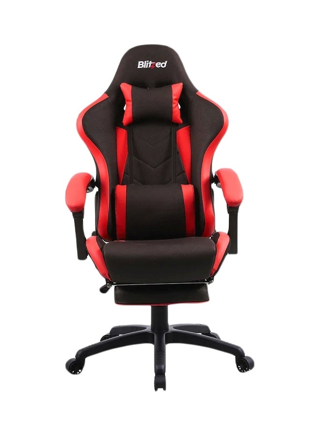 Blitzed Gaming Racing Style Chair With Retractable Footrest Black/Red - Image 1