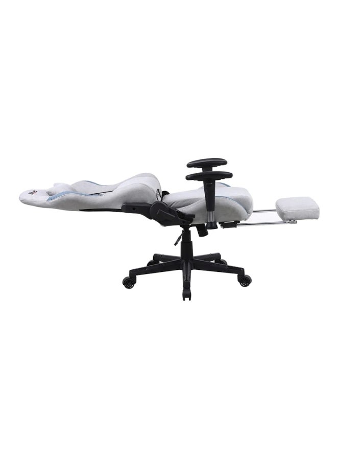 Blitzed Ergonomically Designed Super Comfort Gaming Chair With Headrest Pillow, Lumbar Cushion And Retractable Footrest Grey 52 x 54 x 134cm - Image 3