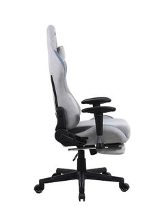 Blitzed Ergonomically Designed Super Comfort Gaming Chair With Headrest Pillow, Lumbar Cushion And Retractable Footrest Grey 52 x 54 x 134cm  - Image 5