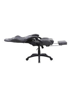 Blitzed Gaming Chair Racing Style With Retractable Footrest Grey  - Image 2