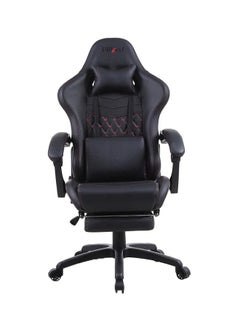 Blitzed Gaming Chair Racing Style With Retractable Footrest Black  - Image 1