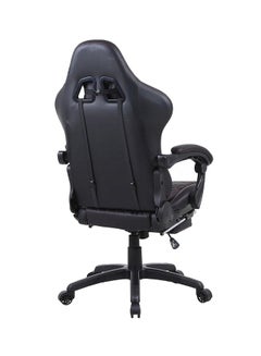 Blitzed Gaming Chair Racing Style With Retractable Footrest Black  - Image 2