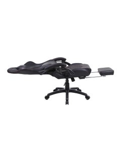 Blitzed Gaming Chair Racing Style With Retractable Footrest Black  - Image 3