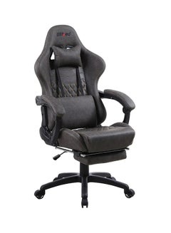 Blitzed Gaming Chair Racing Style With Retractable Footrest Brown  - Image 5