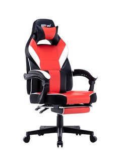 Blitzed Gaming Chair With Footrest Red/Black/White 135x44x58cm  - Image 1