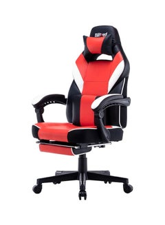 Blitzed Gaming Chair With Footrest Red/Black/White 135x44x58cm  - Image 3