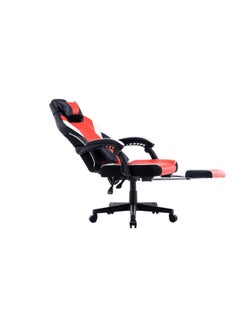 Blitzed Gaming Chair With Footrest Red/Black/White 135x44x58cm  - Image 4