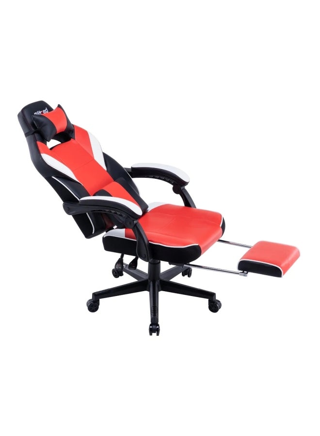Blitzed - Gaming Chair With Footrest Red/Black/White 135x44x58cm - Image 1