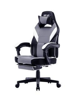 Blitzed Gaming Chair With Retractable Footrest Porto Grey/Black 84x34x65cm  - Image 5