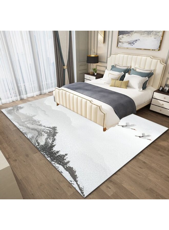 Hotel Rug Simple Vintage Classic Carpet White 40x60(WxL) - Image 2