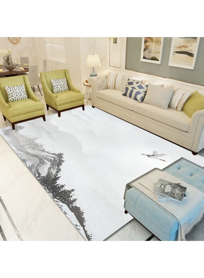 Hotel Rug Simple Vintage Classic Carpet White 40x60(WxL) - Image 4