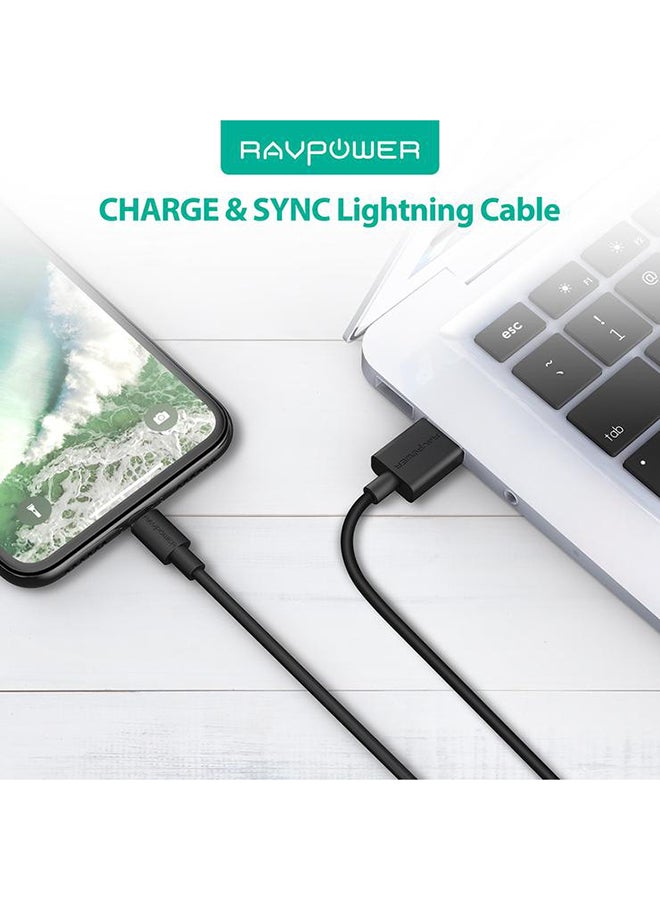 RAVPOWER RP-CB030 1m USB Cable Black - Image 4