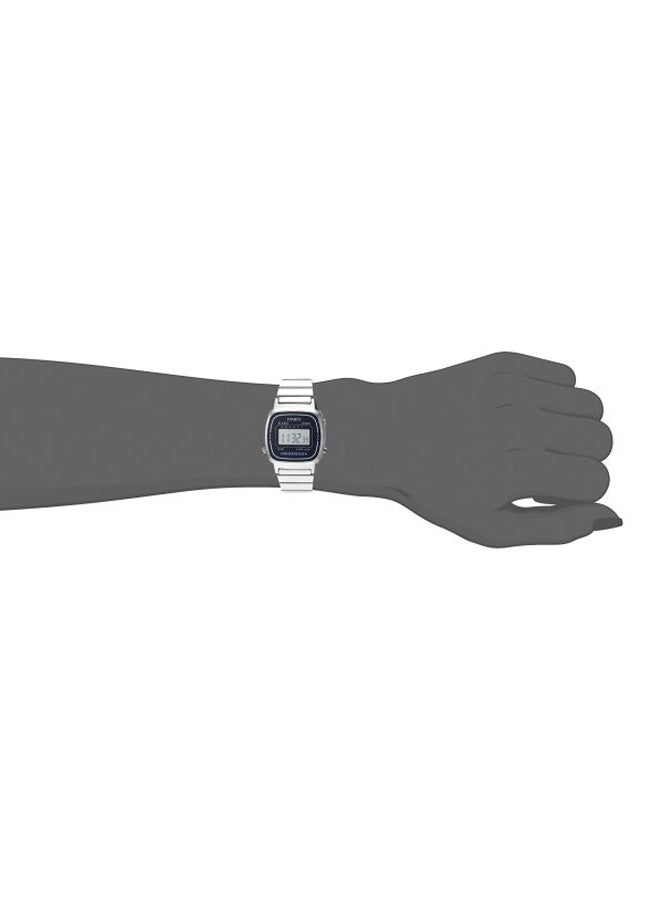 CASIO Women's Vintage Stainless Steel Digital Watch LA-670WA-2 - 30 mm - Silver - Image 5