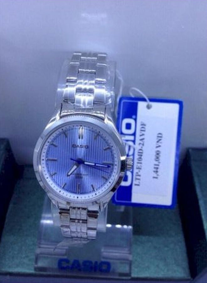 CASIO - unisex Water Resistant Analog Watch Ltp-E104D-2AVDF - Image 1