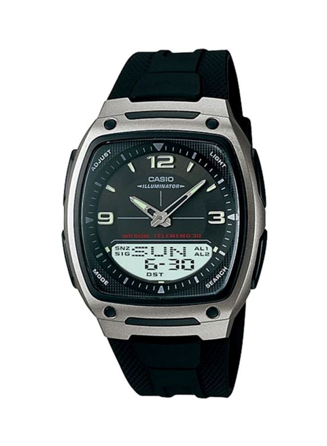 CASIO Men's Youth Series Water Resistant Analog/Digital Watch Aw-81-1A1 - Image 1