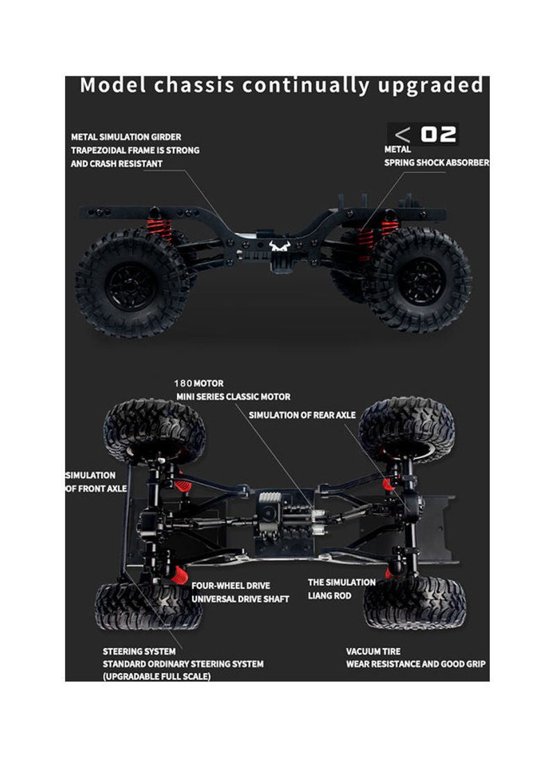 null - MN-D90 Remote Control High Speed Off Road Rock Crawler 42x18x23.5cm - Image 1