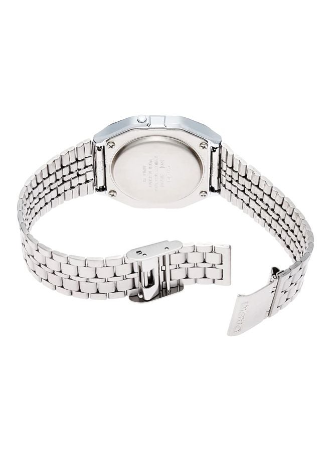 كاسيو ساعة يد رقمية للشباب طراز A159W-1 - قياس 33 مم - لون فضي - Image 2