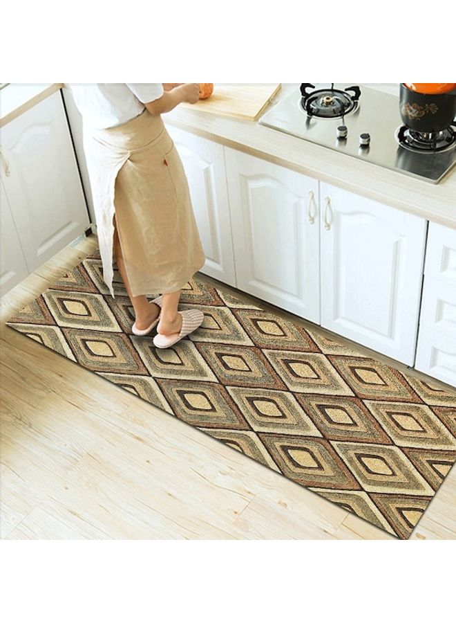 Modern Style Print Non-Slip Living Room Bedroom Floor Mat Yellow 60*90(W*L)cmcm  - Image 5