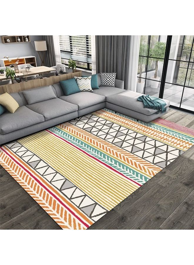 Vintage Ethnic Style Living Room Bedroom Anti-Slip Fashion Carpet, Synthetic Fibre, Rectangle multicolour 60*90(W*L)cm  - Image 2