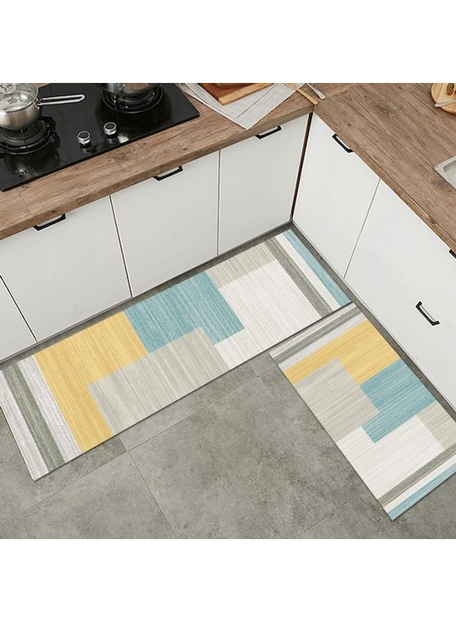 1 Piece Living Room Rug Anti-Slip Color Block Softness Carpet multicolour 60*90(W*L)cmcm  - Image 4