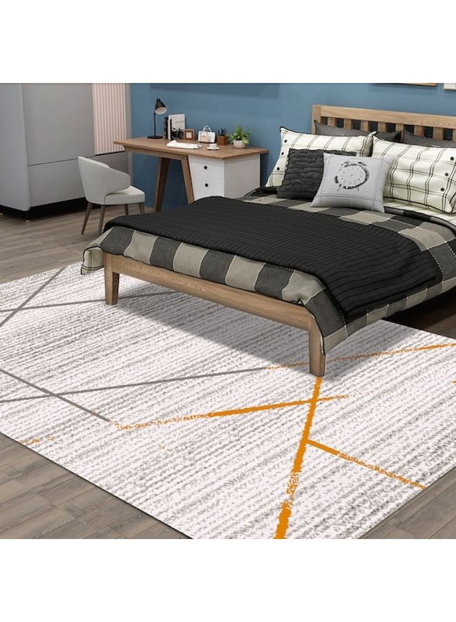 1 Piece Home Rug Simple Anti-Slip Modem Style Carpet, Synthetic Fibre, Rectangle multicolour 60*90(W*L)cm - Image 5