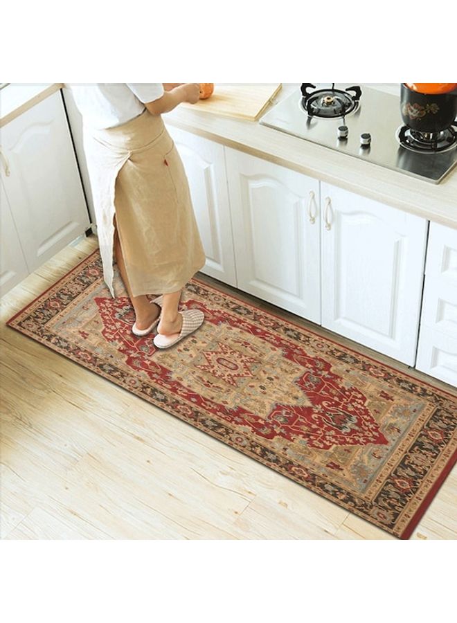 Home Rug Floral Print Living Room Bedroom Carpet, Synthetic Fibre, Rectangle multicolour 60*90(W*L)cm - Image 4